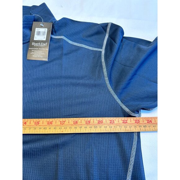 Rivers End Sport Mens DryMatrix 1/4 Zip Pullover Large Moisture Wicking Anti-Mic - Picture 7 of 12